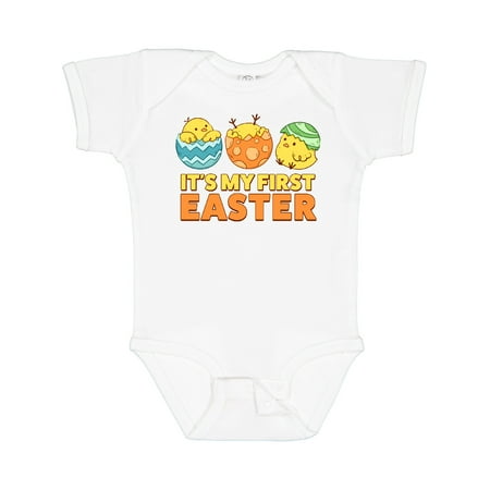 

Inktastic It s My First Easter Gift Baby Boy or Baby Girl Bodysuit