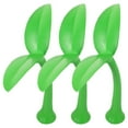 thumbnail image 1 of BRIGHTFUFU 3 uds brotes de frijol decoración del coche decoración del techo del coche lindo pasto verde calcomanía del coche adorno de parachoques pegatina 3D para techo automotriz, 1 of 1