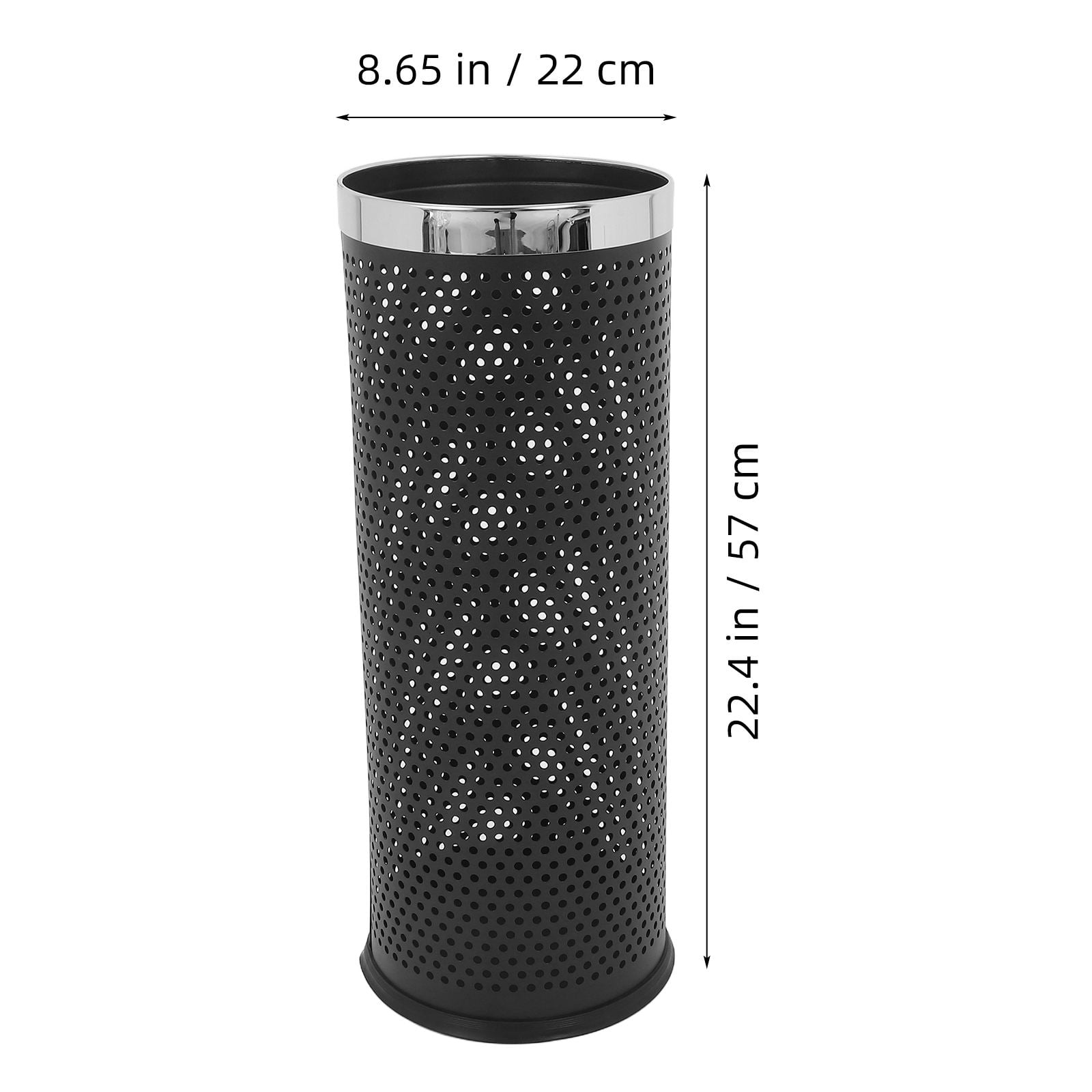 OULII Stainless Steel Umbrella Holder Indoor Freestanding Bucket for Entryway Office and Home Storage