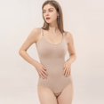 thumbnail image 4 of Defitshape Women's Backless Bodysuit Shapewear Briefer Shaper Autumn Body Briefer Tummry Control Curvy Classic Elasthane Medium Body Shaper Trainer Nude Medium, 4 of 5