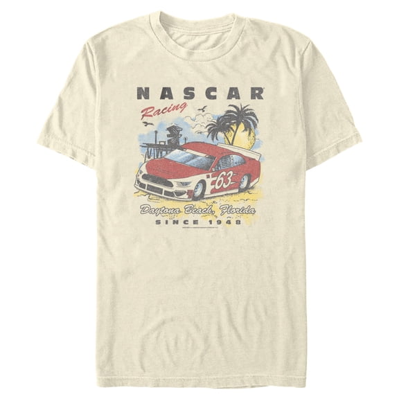 Mens NASCAR Racing Car 63 Summer Beach T Shirt