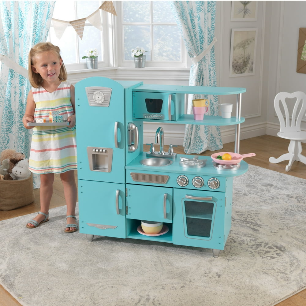 KidKraft Vintage Play Kitchen - Blue - Walmart.com - Walmart.com