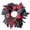F, variant on Fall Candle Rings Wreaths with Red Pumpkin and Maple Leaves | 10 Inch Autumn Harvest Front Door Wreath, Thanksgiving Wall Hanging Decor, 1-Pack
