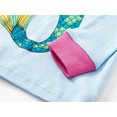 thumbnail image 5 of Girls Mermaid Pajamas Set, Long Sleeve Crewneck Sleep Top and Pull-On Pants Sleepwear, Blue/Pink 10T, 5 of 7