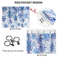 thumbnail image 5 of Alishomtll Blue White Snowflake Christmas Curtains Blackout Room Darkening Window Drapes Holiday Xmas Party Decor, 52" x 63"L, 2 Panels, 5 of 6