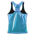 thumbnail image 5 of renvena Women's Shiny Metallic Camisole Crop Top Holographic Vest Rave Party Clubwear Colorful XL, 5 of 7
