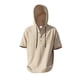 thumbnail image 5 of pstuiky Camisa de manga corta para hombre, Camisa informal de lino de verano de color liso para hombre, manga corta, cuello alto, botones y bolsillos camisas casuales para hombre l, 5 of 9