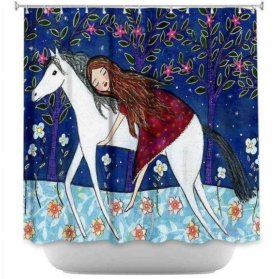 Shower Curtains - DiaNoche Designs - Horse Dreamer