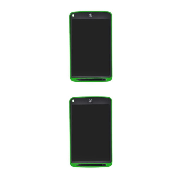 Injueey Bloc de dibujo Digital portátil para niños, juguetes de dibujo, pantalla LCD de 8,5 pulgadas, tableta de dibujo y escritura con Verde 2Conjunto