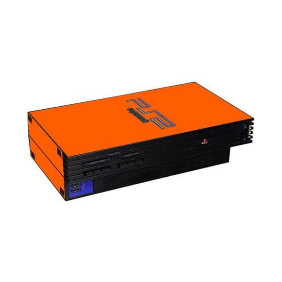 Playstation PS2 Fat Orange Console Skin