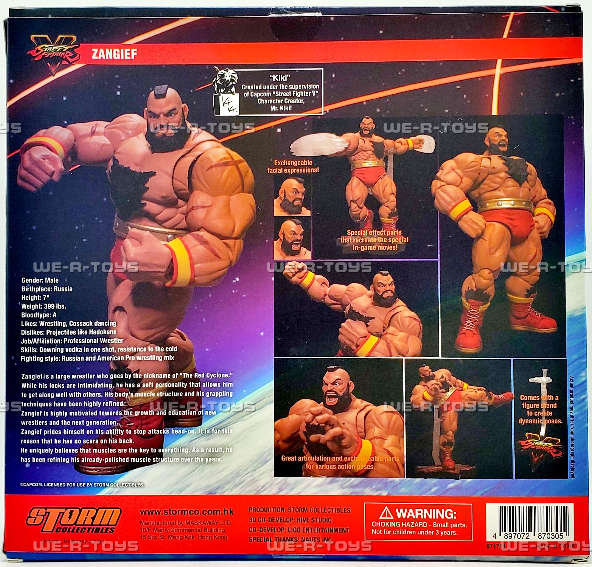 Street Fighter V Zangief Action Figure Storm Collectibles