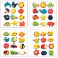 thumbnail image 2 of 12 unids/set bebé lindo imán de nevera de madera de dibujos animados animales juguetes educativos para niños (aleatorio), 2 of 9