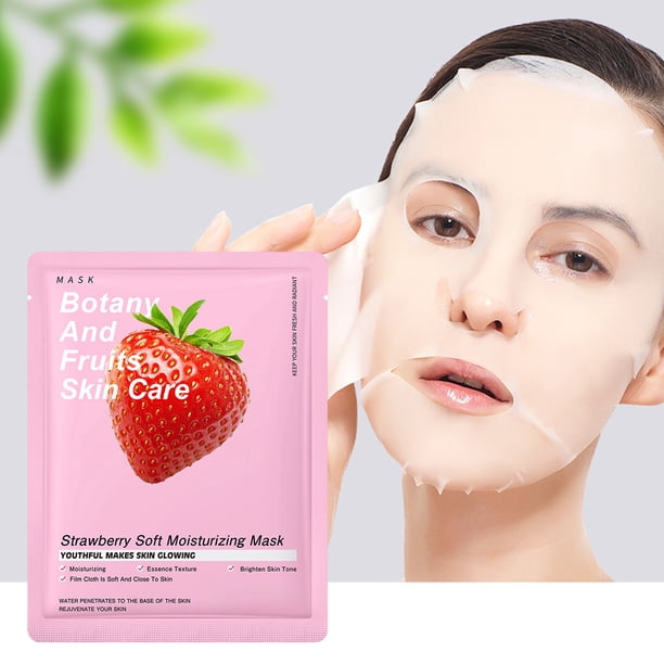 Mascarillas 25g Mascarilla Iluminadora con Colágenos Mascarilla Envolvente Peel Off para Mantenerla Transparente Mascarilla Nocturna Hidratante Suavizante Mascarillas Faciales de Plástico