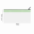 thumbnail image 2 of DBSFVPUS Clothes Storage Cabinet 6 Bags with Zipper 7.8×3.9 Inch Clear Envelope Wallet 6 Colors Pouch Purse for Bank Deposit Multi Purpose Check Wallet, 2 of 8