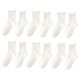 thumbnail image 1 of Calcetines Tobillo Lindos Casuales 6 Pares Bordes Hongo Primavera Y Otoño Encaje Delgado Soc () Blanco, 1 of 6