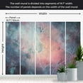 thumbnail image 3 of Abstract Wallpaper Wall Mural - Pink Blue Jungle, 3 of 6