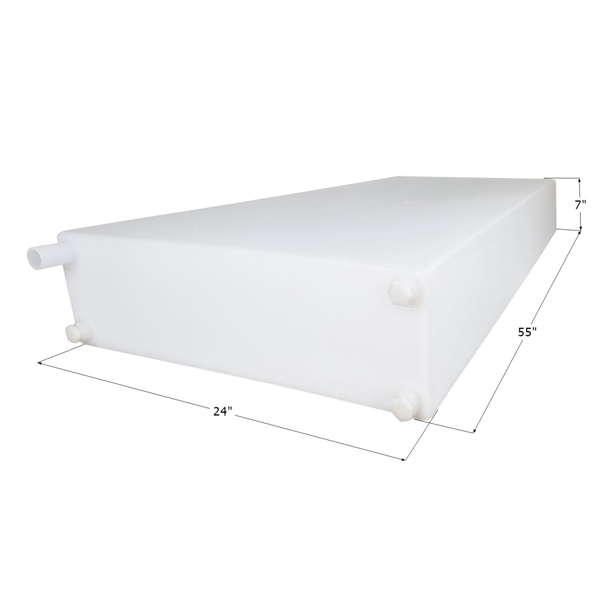 Icon 14374 Fresh Water Tank WT3594 - 55" x 24" x 7", 38 Gallon (with .5" Fittings)