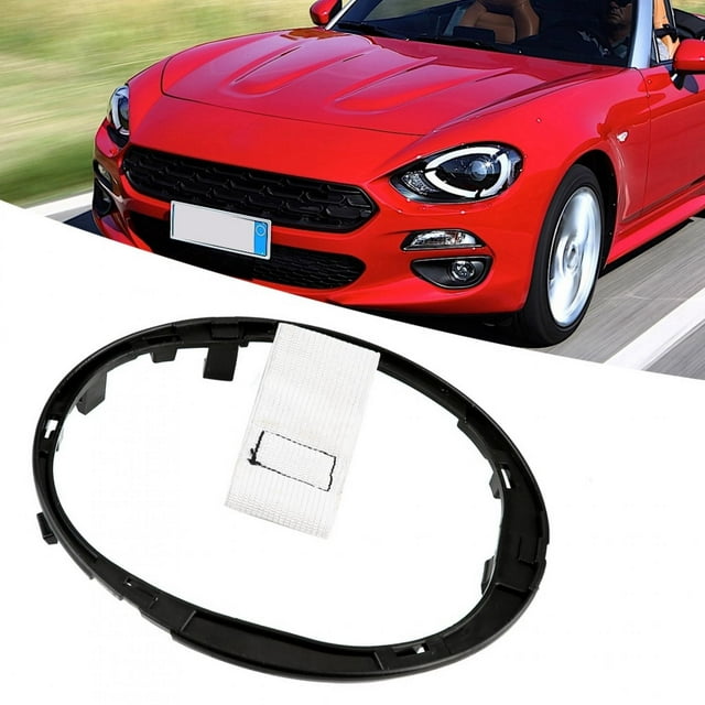 Anillo para palanca de cambios, palanca de cambios de coche, funda para palanca de cambios de coche, ABS, negro, para Fiat 500 500c, OE: 71775051 Ecomeon no