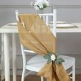 thumbnail image 6 of BalsaCircle 5 Gold 6x108" Faux Burlap Chair Sashes Wedding Party Linens Dinner Decorations, 6 of 8