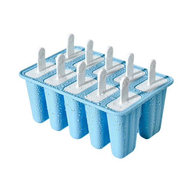 EINCcm Popsicles Molds, Silicone Ice Pop-Molds, Easy Release Ice Cream Mold, Reusable Popsicle Stick with for Homemade Popsicles & Ice Cream, Light Blue