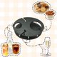 thumbnail image 3 of Plato reutilizable de primera calidad para aperitivos y vinos, para fiestas, Catering y uso doméstico, platos para bufé de cócteles con soporte para bebidas, 3 of 5
