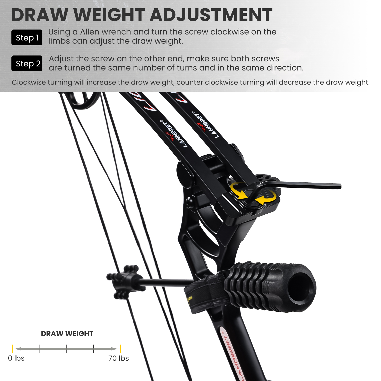 Archery Ready to Hunt Compound Bow Package for Adults and Teens,25"-31" Draw Length，0-70 Lbs Draw Weight ,up to IBO 320 fps，Lightweight Design Bow ,Fully Adjustable