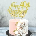 thumbnail image 6 of WSNIJFU 40th Birthday Candles Number Cake Candles and 2 Pieces Glitter Happy 40th Birthday Cake Toppers Birthday Cake Decorations for Birthday Anniversary Wedding Party Supplies, 6 of 7