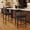 Black Armless, variant on Morden Fort Counter Height Bar Stools Set of 2, 26" Boucle Barstools with Backrest and Metal Legs, Island Chairs for Kitchen Island, Dining Room