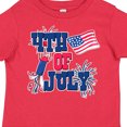 thumbnail image 4 of Inktastic 4th of July with Fireworks American Flag and Rocket Boys or Girls Toddler T-Shirt, 4 of 5
