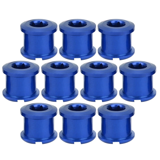 Estrela 10 Piezas Tornillo de Disco Rueda de Cadena Pernos de Plato Accesorio para Bicicleta de Montaña Bicicleta de Carretera Azul