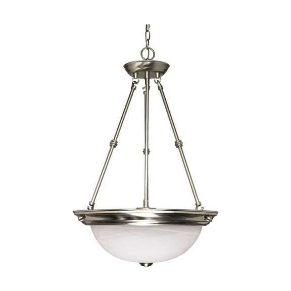 Nuvo 60-203 - 3 Light - 15" - Pendant - Alabaster Glass
