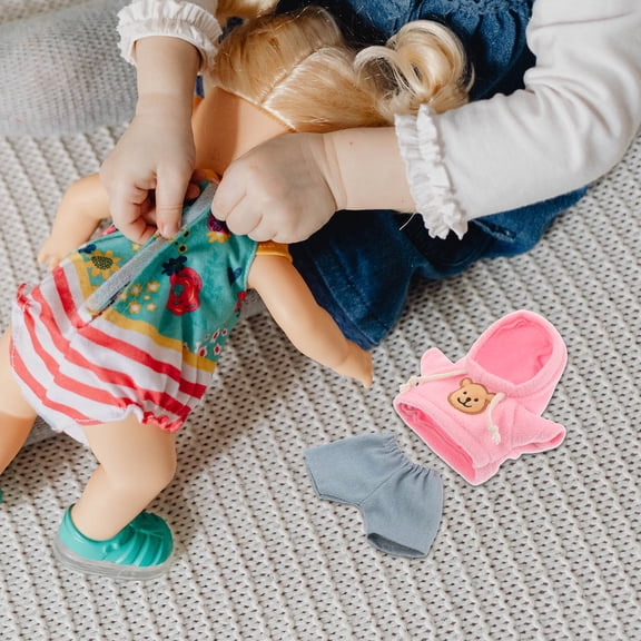 Milisten Small Stuffed Animal Clothes Plush Toy Assorted Color 1 Set