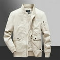 thumbnail image 2 of APEXFWDT Men's Military Jacket Winter Warm Bomber Jackets Full Zip Windbreaker Casual Jackets Coats Stand Collar Cargo Jackets with Multi Pockets, 2 of 7