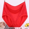 thumbnail image 2 of Diufon Womens Cotton Underpants Solid Color Full Cover Panties Elastic High Waist Briefs, 2 of 3