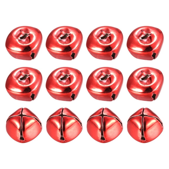 Jingle Bells, 3/4"(20mm) 12 Pack Small Bells for Crafts DIY Christmas, Red