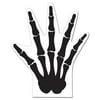 Club Pack of 144 Spooky Halloween Black and White Skeleton Hand Party Favor Treat Bags 12.5"