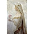thumbnail image 2 of Sidney, Herbert 21x32 Gold Ornate Wood Framed with Double Matting Museum Art Print Titled - Fair Rosamund, 2 of 4