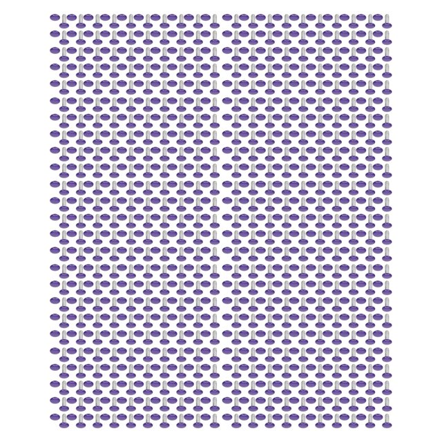 500 Juegos De Remaches De Cuero, 6x8mm, Doble Cubierta, Hierro, Redondo, Decorativo, Cuero Electrochapado, Kit De Remaches Artesanales Para Artesanía En Cuero DIY, Bolsos(purple)