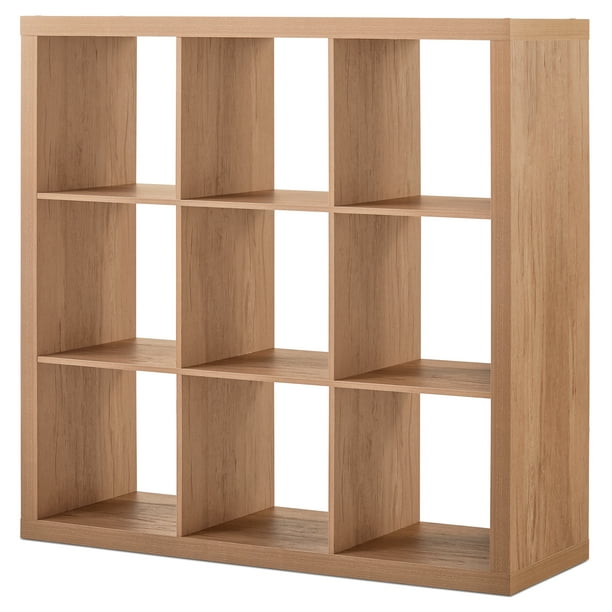 Better Homes Gardens 9 Cube Storage Organizer Natural Com Better Homes Gardens 9 Cube Storage, 13 Inch Cube Storage Bins Wood