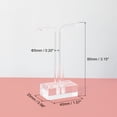 thumbnail image 2 of Uxcell 4Pack 3" Height Acrylic T Bar Earring Display Stand Jewelry Storage Rack, Clear, 2 of 6