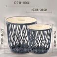 thumbnail image 2 of Timballa Storage Basket Table - Round Coffee Table, Side Table, End Table with Bamboo Lid, for Living Room, Bedroom, Patio & Balcony Decor, 2 of 5