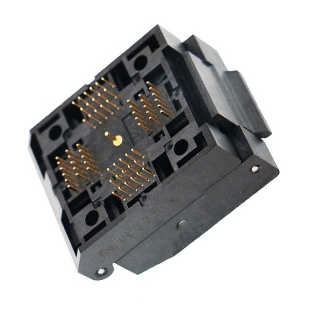 QFP64 LQFP64 TQFP64 Chip Testing Socket Holder for Electronic Manufacturing and Research