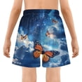 thumbnail image 5 of joogoo Butterfly Starry Sky Boys Swim Trunks Beach Swimsuit Shorts Boxer 4T, 5 of 8
