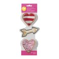 thumbnail image 1 of Wilton Heart, Arrow, and Scalloped Heart Cookie Cutter Set, 2308-3341, 1 of 2