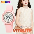 thumbnail image 4 of SKMEI Kids Digital Watch, 50M Waterproof Sport Watch for Kids Girls Boys, Multifunction Luminous Watches Birthday Christmas Gifts for Children 5-7-10-12-Year-Old, Pink, 4 of 9