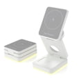 thumbnail image 4 of EGNMCR Three In One Wireless Charger Folding Magnetic Wireless Charger Suitable For Wireless Fast Charging Bracket P lastic c harger, 4 of 9