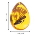 thumbnail image 4 of EeaseCA 5 Pcs Pendentif Insecte en Résine Ambre Spécimen en Résine Artificielle Collier Bracelet Décoration, 4 of 7