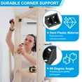thumbnail image 3 of Uxcell Plastic Corner Braces L-Shape Bracket Right Angle Board Holder Black 0.75x0.75x1.3", 3 of 5