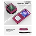 thumbnail image 3 of Oupeigar para Motorola Razr 50 Ultra/Razr 60 Pro Funda Tipo Armadura con Cubierta de Bisagra, Protector de Pantalla Integrado, a Prueba de Golpes, Funda de Carga Inalámbrica - Rojo, 3 of 10