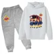 thumbnail image 3 of Sudadera con capucha divertida para niños, conjunto de 2 piezas con capucha y pantalones informales para bebés y niños, ropa estampada con dibujos animados de Sam el bombero, 3 of 5